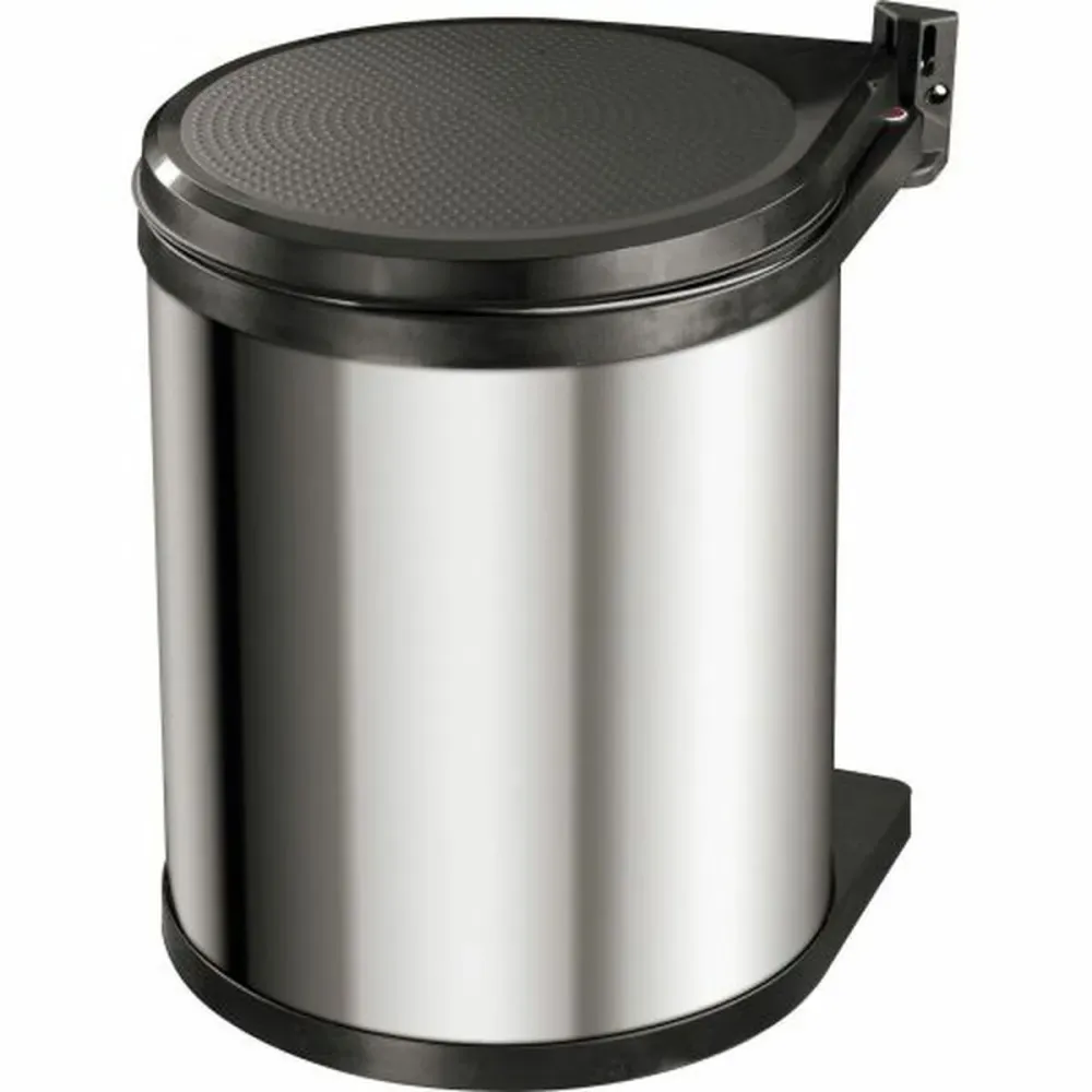 Кошче за боклук Hailo Compact-Box Стомана 15 L Черен Сив Вграден