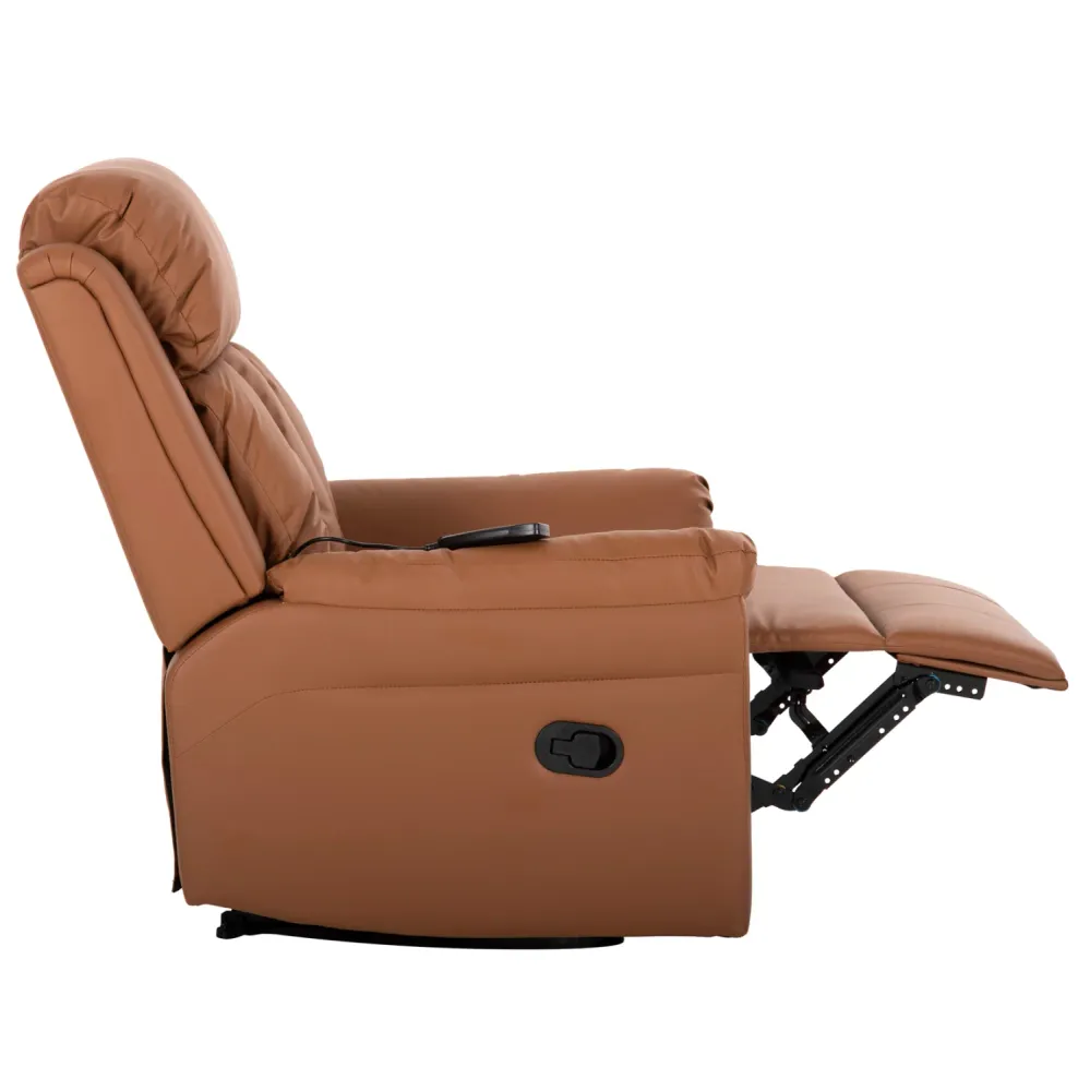 Масажно кресло HARP кафяв цвят PU 76x94x102