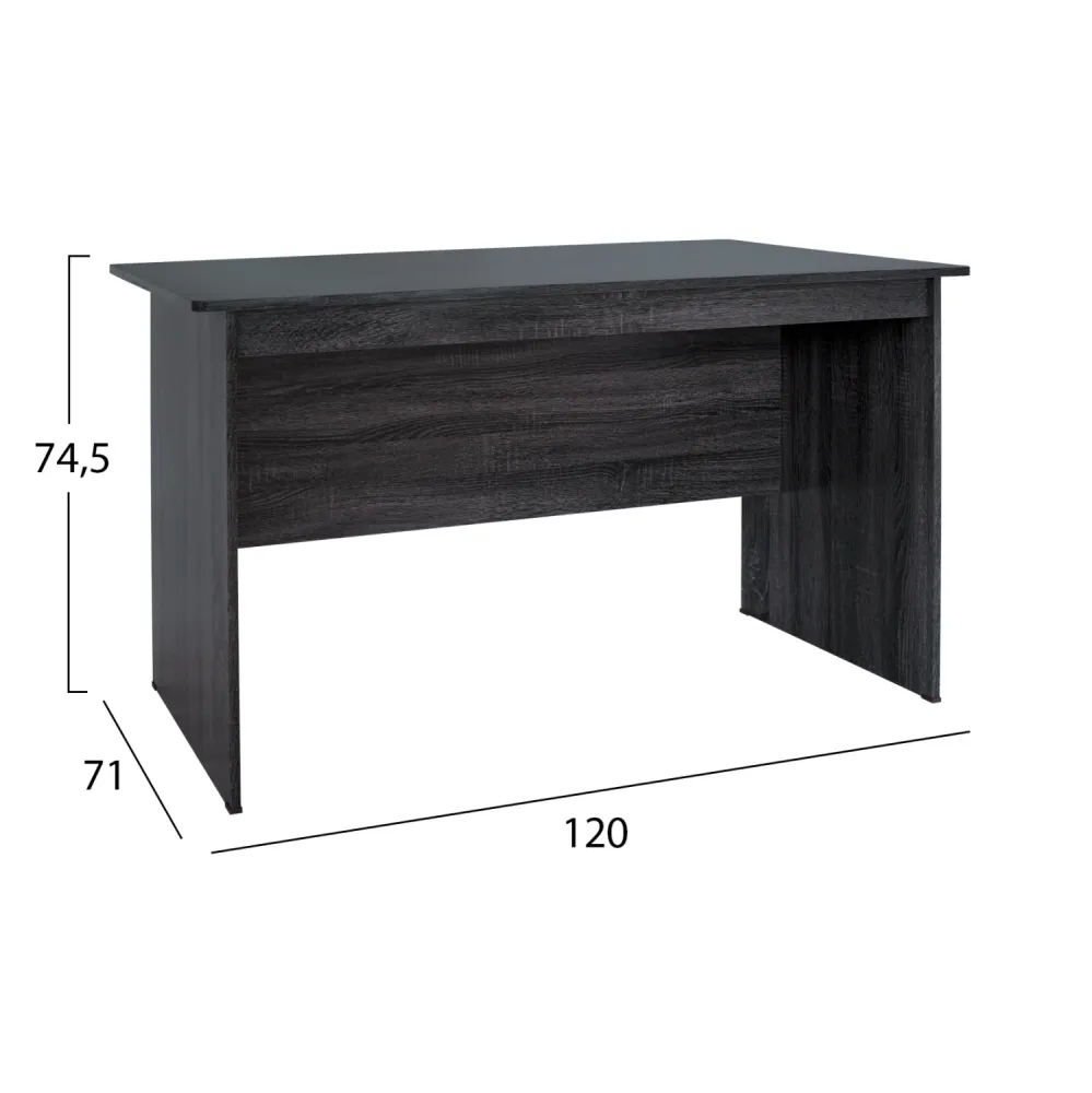 Офис бюро HAYDEN 120x71х74.5 -сив цвят