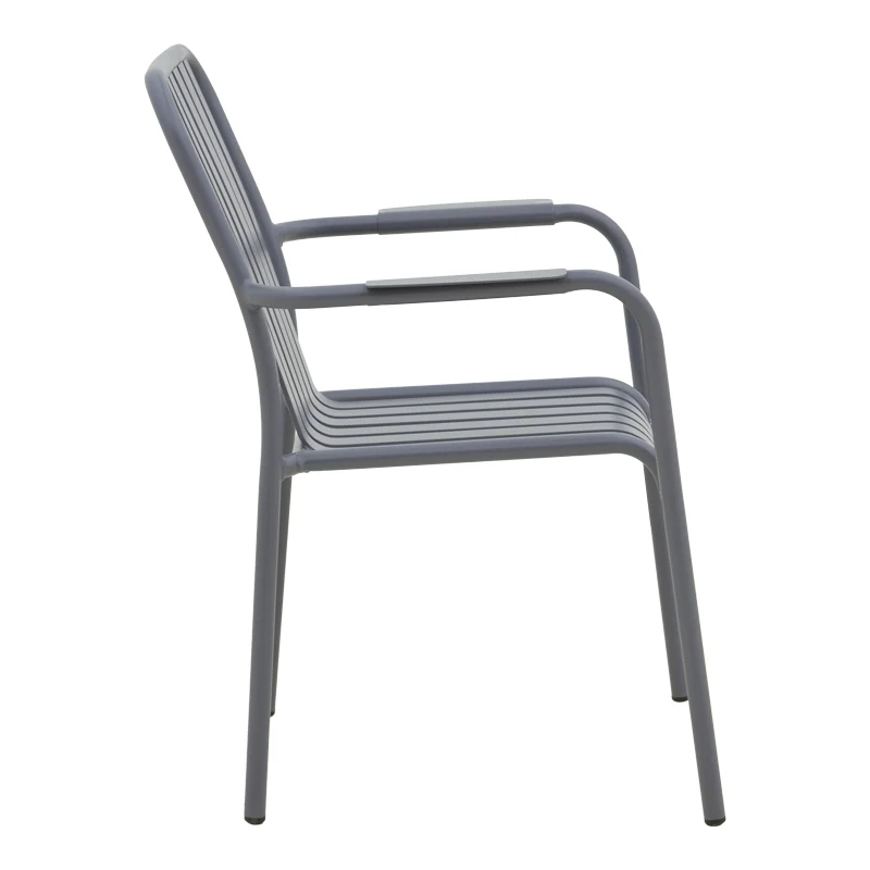Комплект за хранене HEVEN-VISTA от 5 части антрацит алуминий 150x80x72см