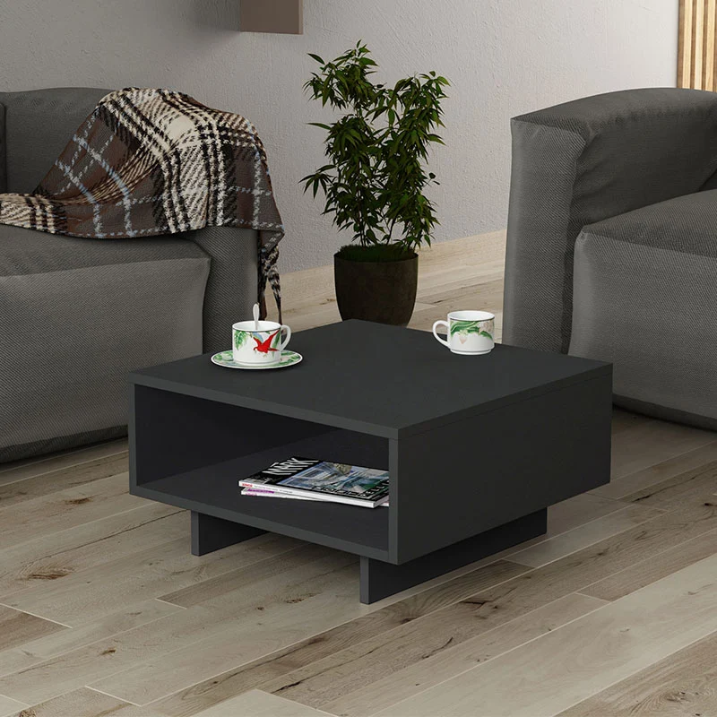 Холна маса Hola в цвят антрацит 60x60x32см