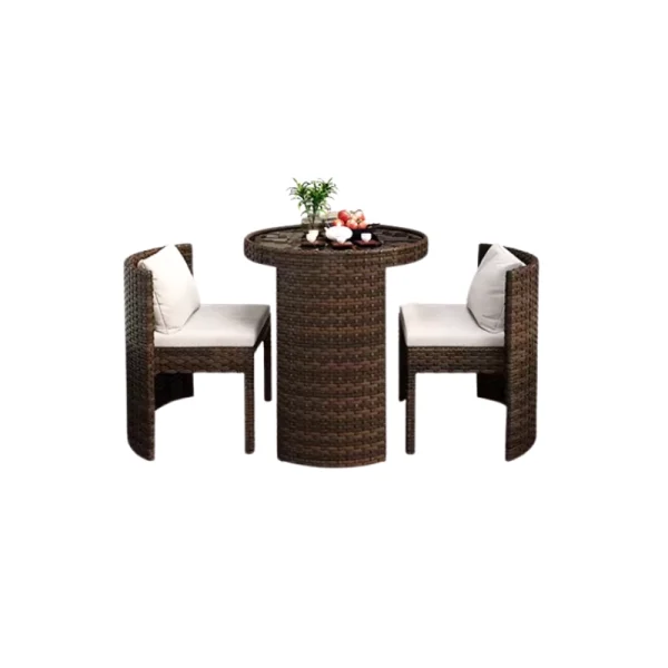 Градинският комплект маса с 2 стола - DE HOME COMPACT