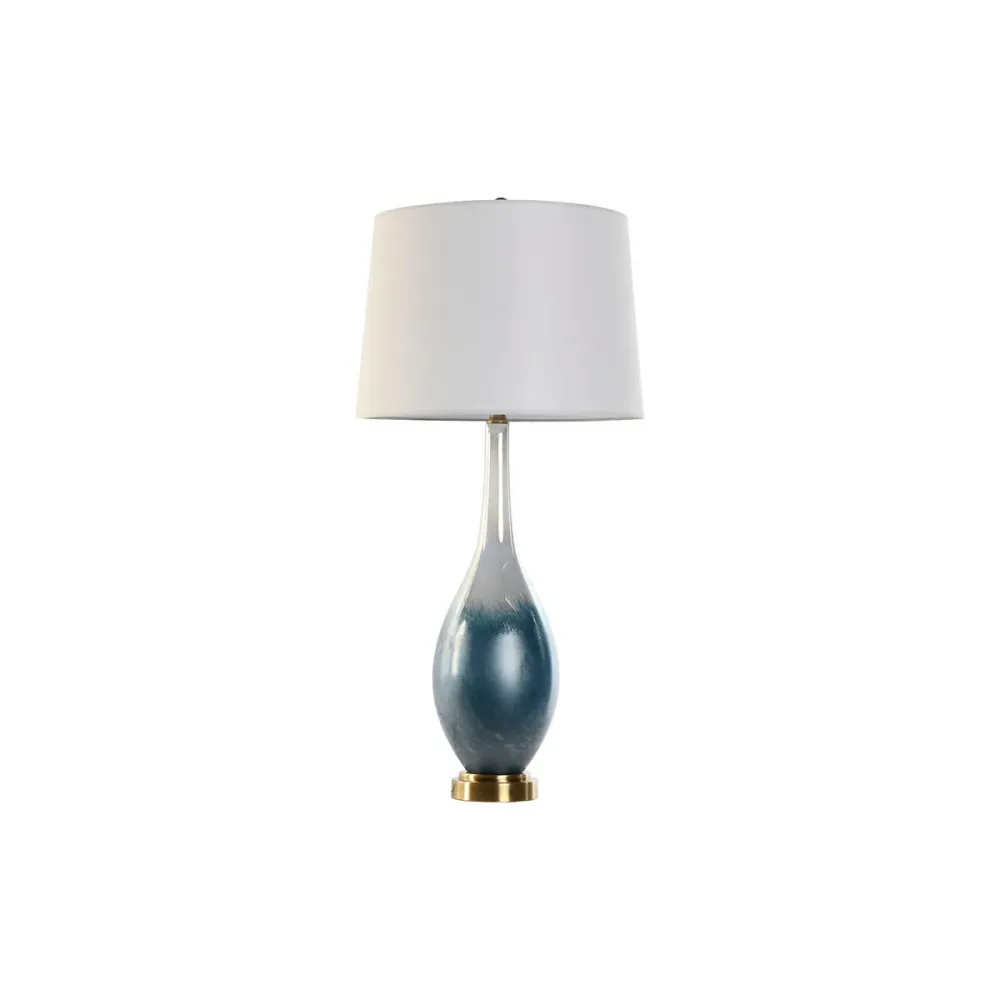 Настолна лампа Home ESPRIT Син Двуцветен Кристал 50 W 220 V 40 x 40 x 84 cm