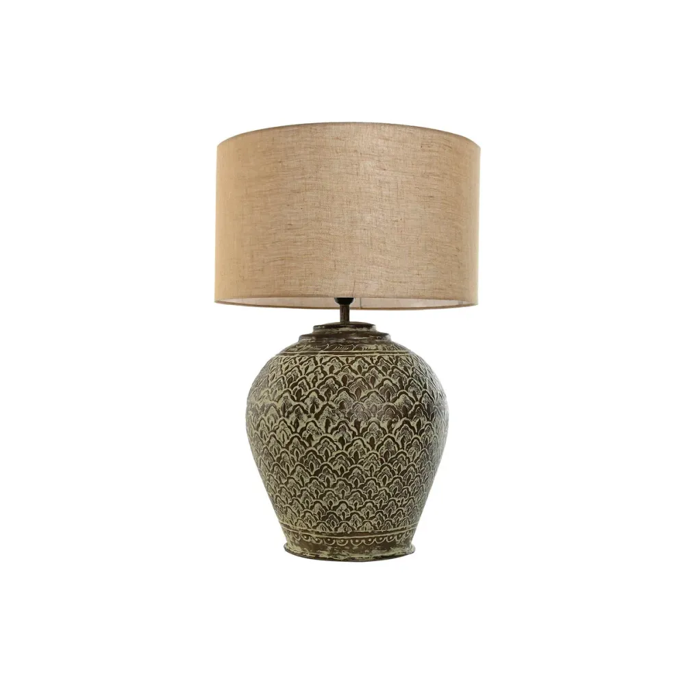Настолна лампа Home ESPRIT Бежов Мед Алуминий 50 W 220 V 42 x 42 x 62 cm