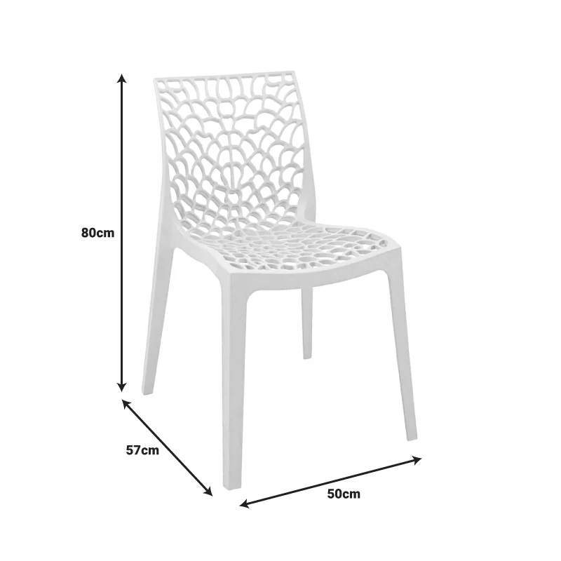 Стифиращ се стол HUSH pp в син цвят 50x57x81см