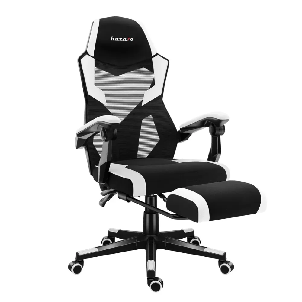 Геймърски стол Huzaro Combat 3.1 в бял цвят