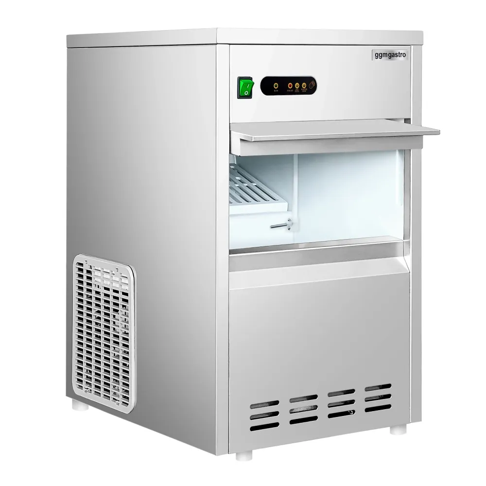 Професионален Ледогенератор за кубчета лед - Кух лед (Ice Finger) - 28kg/24ч - Водно охлаждане - с вграден бункер за лед