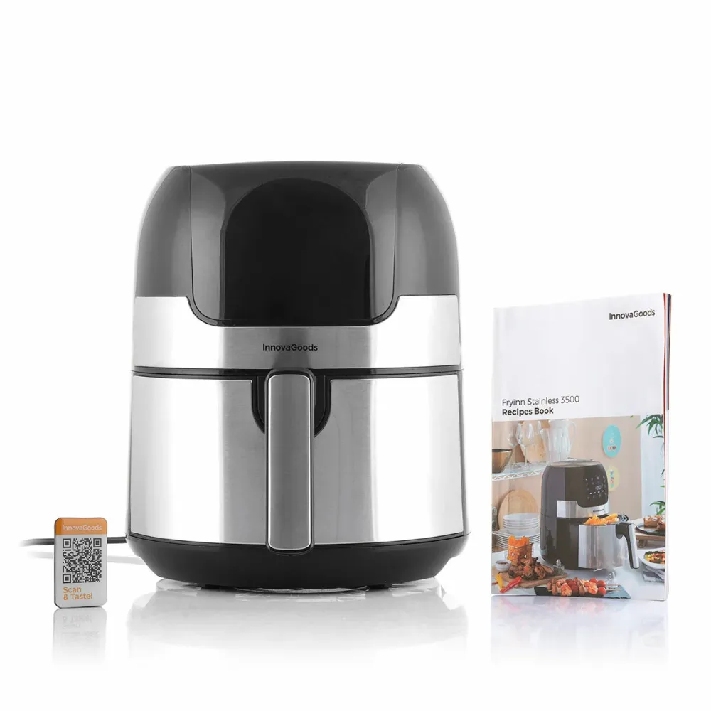 въздушен фритюрник InnovaGoods Черен 1400 W 3,5 L Неръждаема стомана (След ремонт )