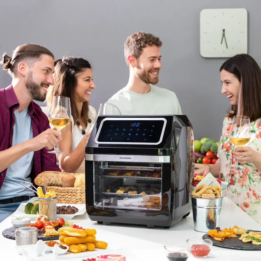 въздушен фритюрник InnovaGoods Черен 1800 W 12 L Неръждаема стомана (След ремонт B)