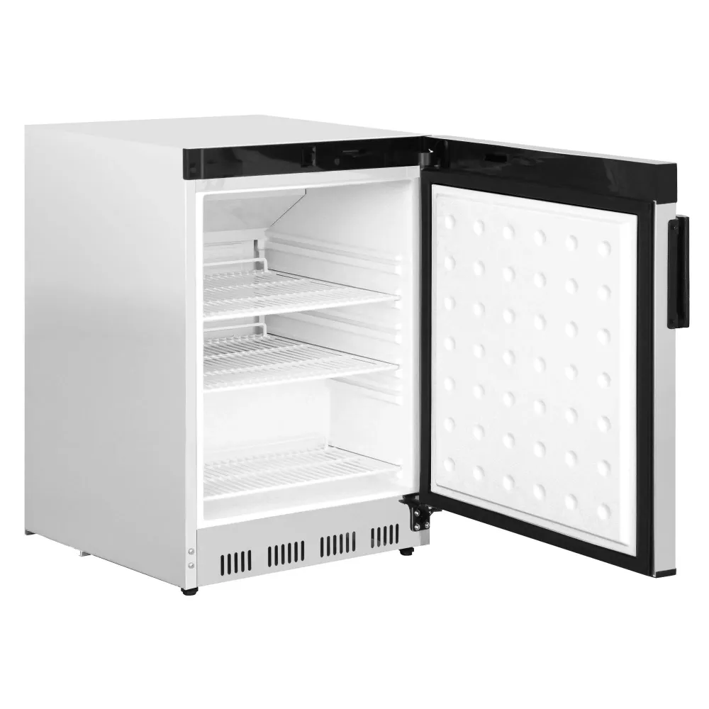 Витринен хладилник от неръждаема стомана (INOX) PREMIUM - 200l - с 1 стъклена врата