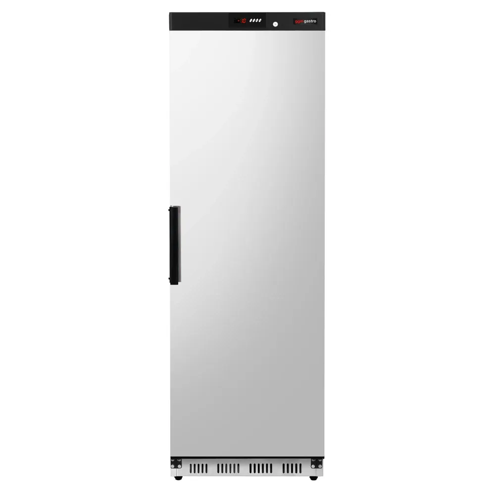 Професионален Витринен фризер от неръждаема стомана (INOX) PREMIUM - 258l - с 1 стъклена врата и 4 рафта