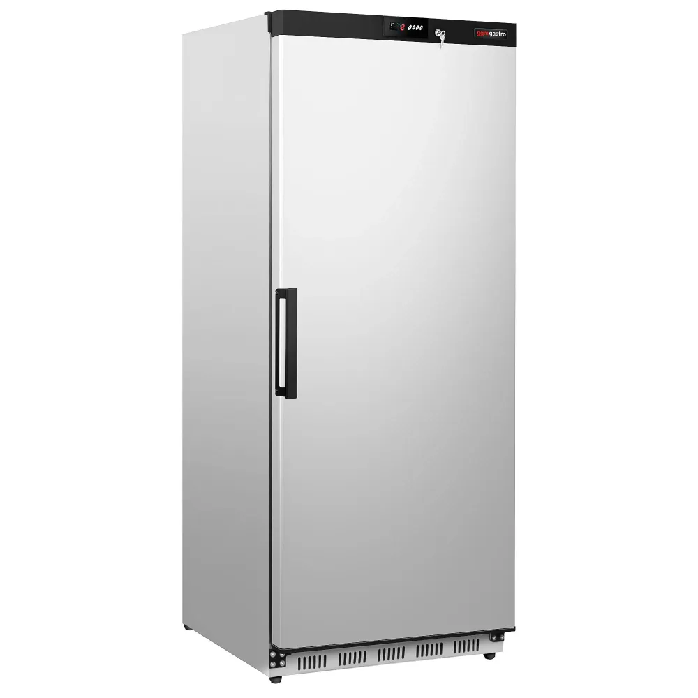 Витринен хладилник от неръждаема стомана (INOX) PREMIUM - 600l - с 1 стъклена врата