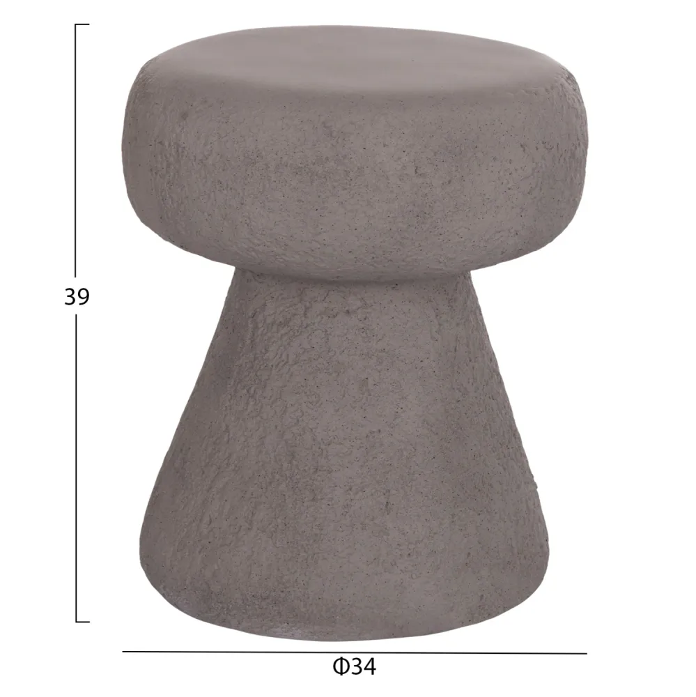 Табуретка INTERON сив цвят Φ34x39