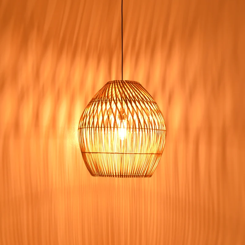 Плафон Irden ратан в естествен абажур d50x40см