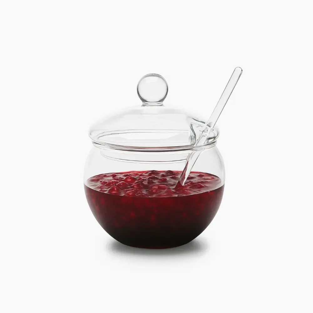 Буркан от йенско стъкло Jam Със Стъклена Бъркалка – Trendglas Jena