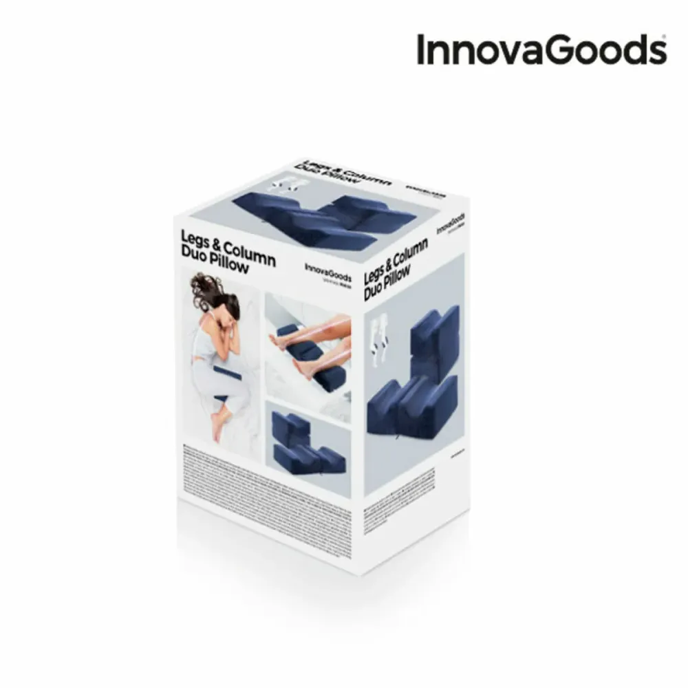 Ергономична Възглавница за Колена и Крака Jewel Bedding - Legs & Column Duo Pillow InnovaGoods IG113737 Син (След ремонт )