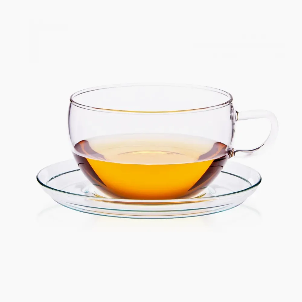 Чаша от йенско стъкло Jumbo 0.4 л С Чинийка – Trendglas Jena