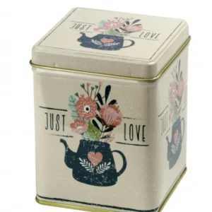 Голяма квадратна кутия за чай с капак Just Love 100гр