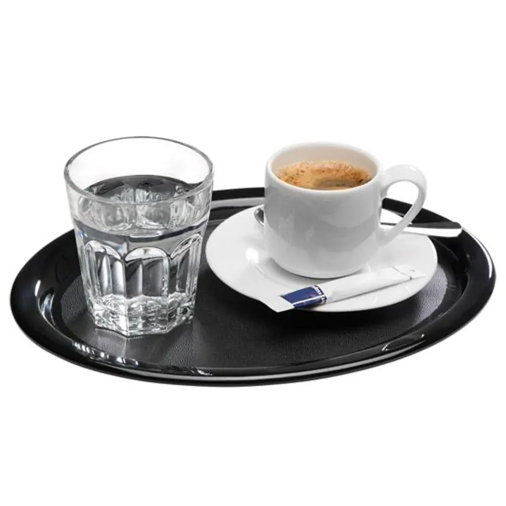 (6 бр.) Табла за сервиране - KAFFEEHAUS - Меламин - 285x215mm - Височина:15mm - Черен