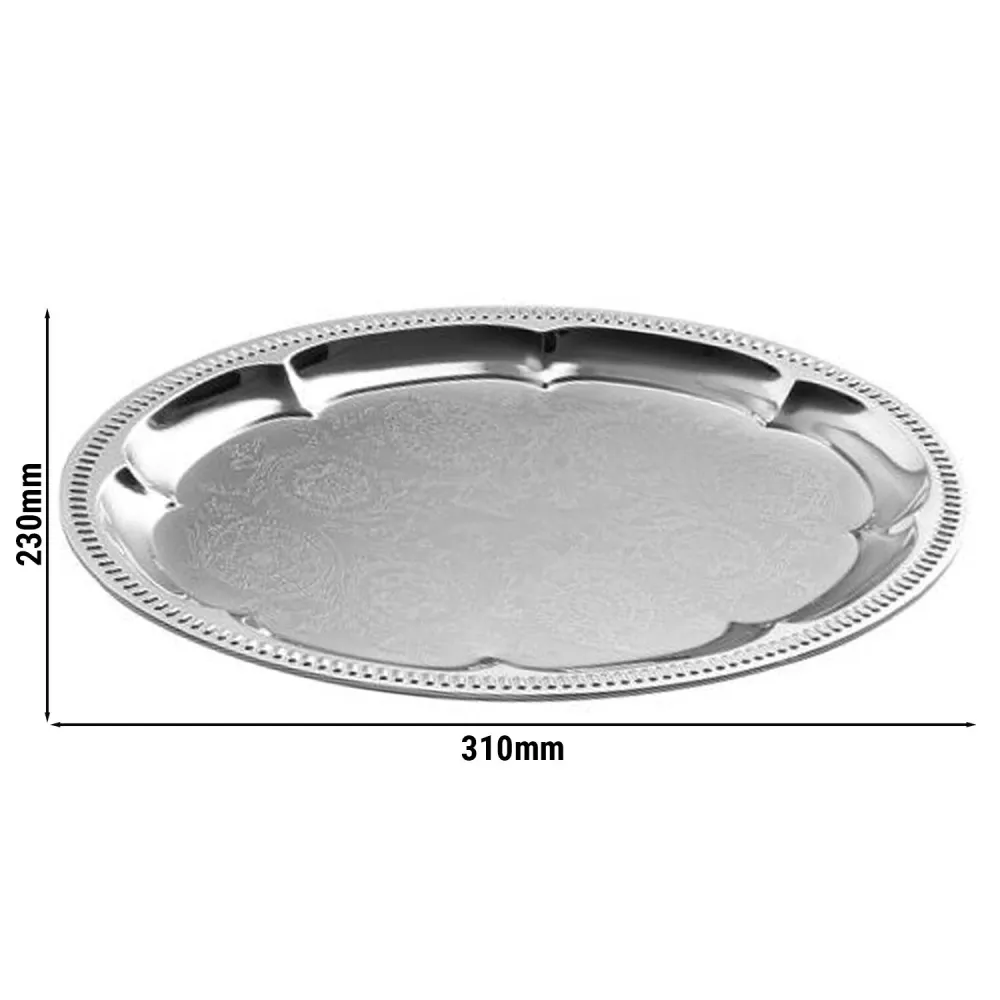 (6 бр.) Табла за сервиране - KAFFEEHAUS - Неръждаема стомана - 310x230mm - Височина: 15mm
