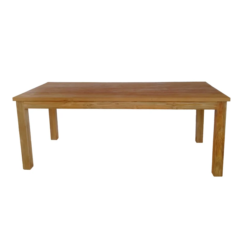 Трапезен комплект Kalie-Wooly 7 бр в естествено-бежов нюанс с маса 220x90x75см
