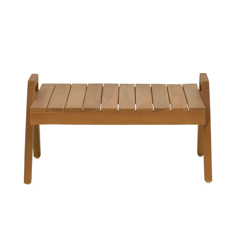 Маса за шезлонги Kally d, тиково дърво в естествен нюанс 66x49,5x34см