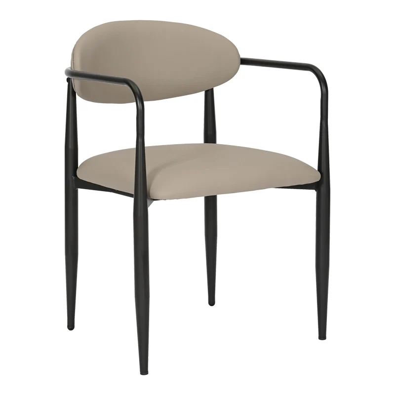 Трапезен стол KALONE сиво-бежов цвят 56x55x78см