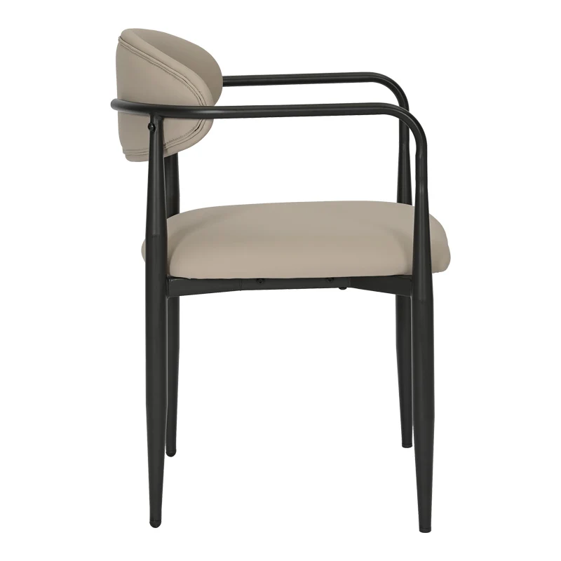 Трапезен стол KALONE сиво-бежов цвят 56x55x78см