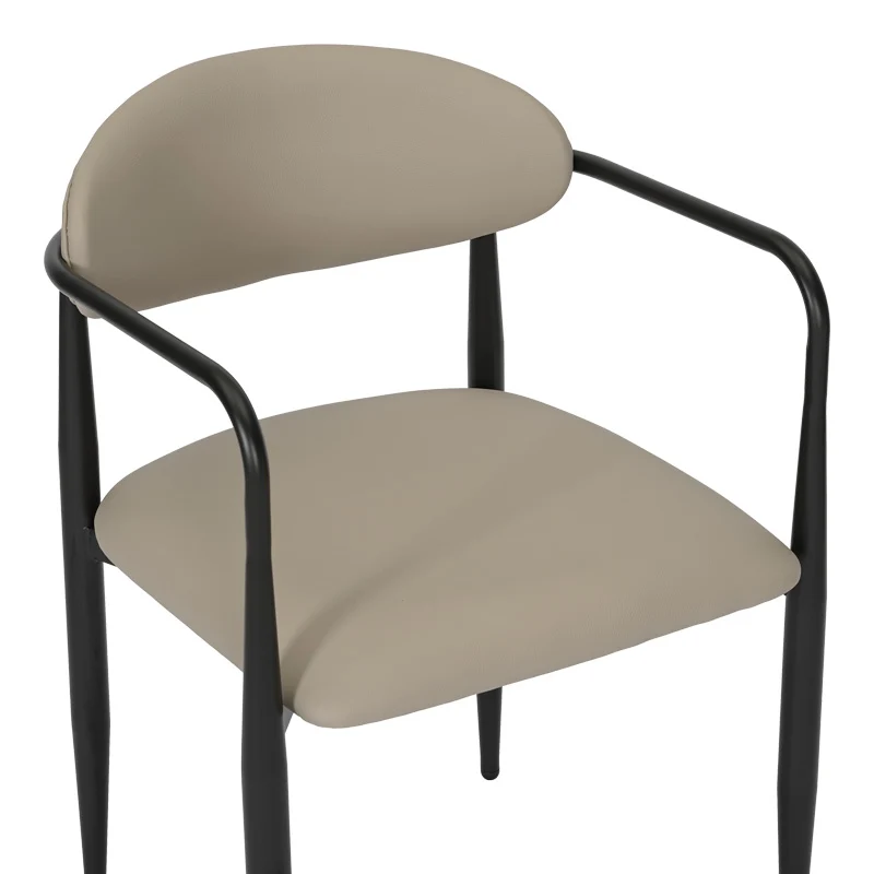 Трапезен стол KALONE сиво-бежов цвят 56x55x78см