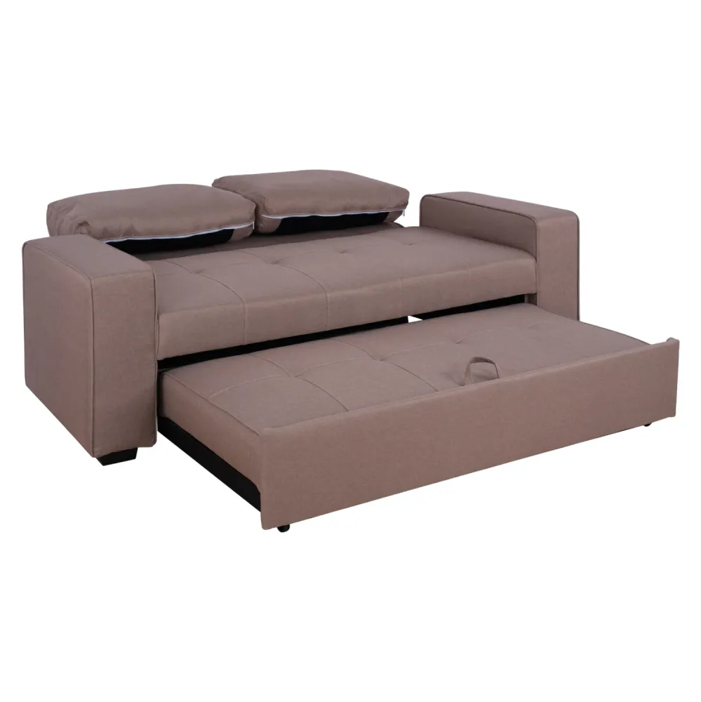 Двуместен диван KANNA 175x100x83 бежов плат