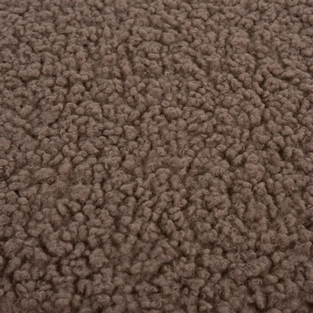 Табуретка KARLO букле кафяв цвят Φ35x41