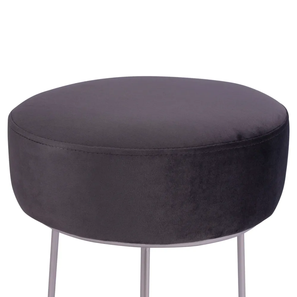 Табуретка KARLO сив цвят Φ35x41