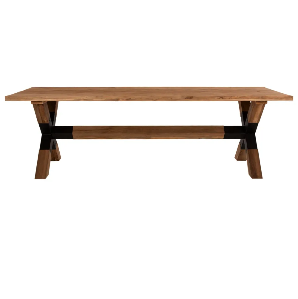 Маса KATTE 250x100x78см -натурал тиково дърво