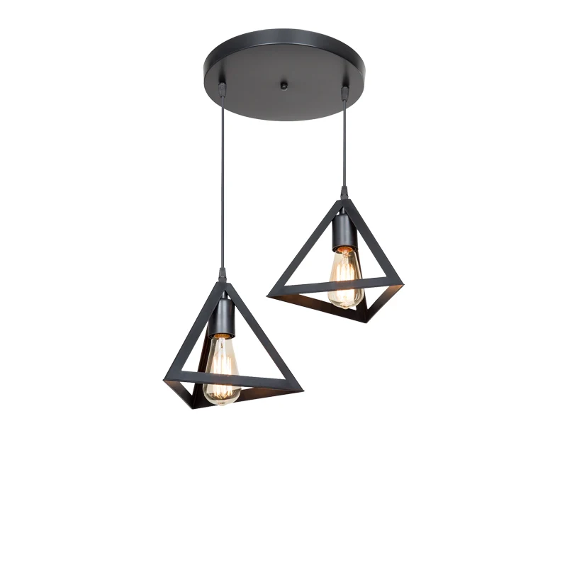 Таванна лампа Kecha черен цвят D50x60см
