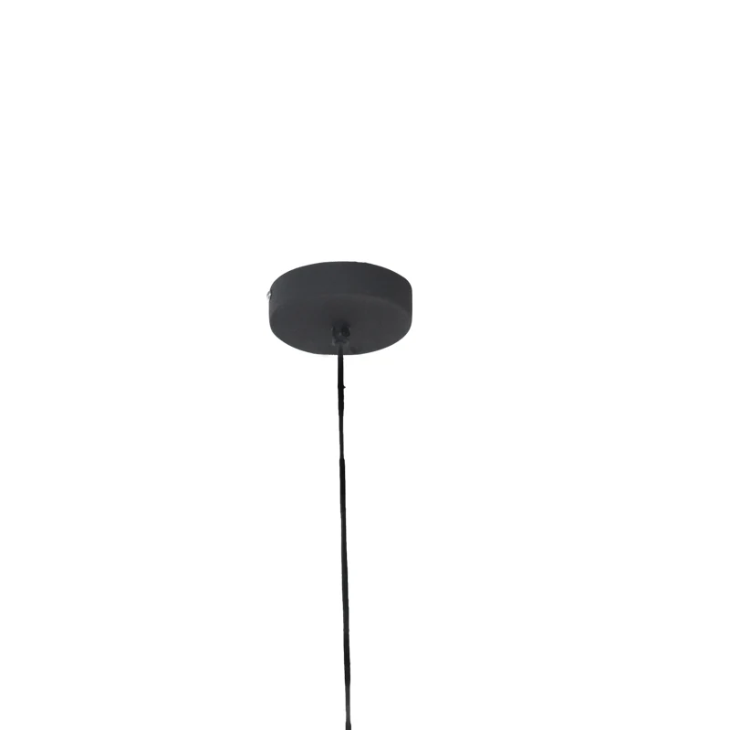 Плафон kelsy e27 черен метал d30x122см