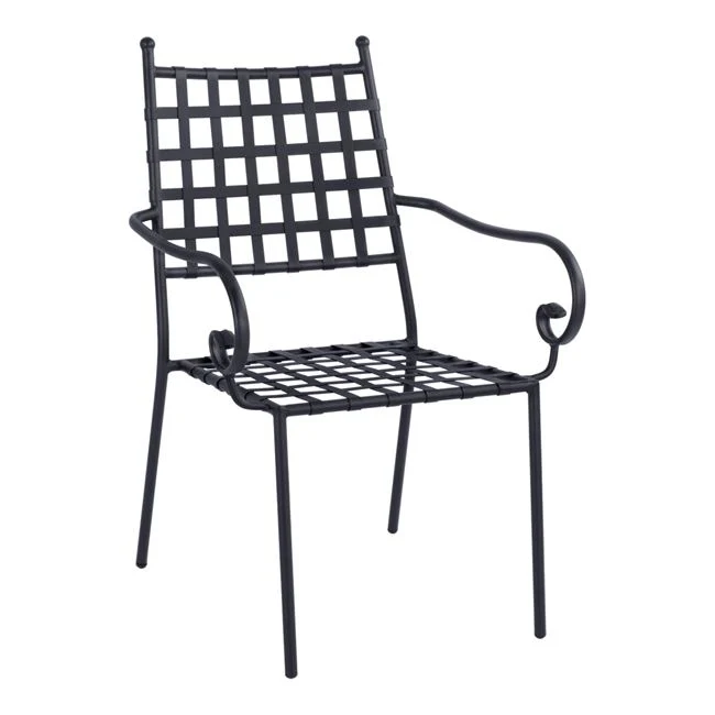 Стол KENNEDY черен цвят метал 57x60x92