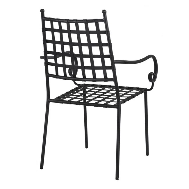 Стол KENNEDY черен цвят метал 57x60x92