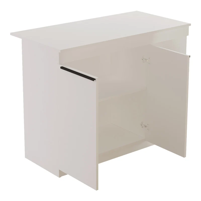Трапезна маса KOGILE -плот в бял нюанс 120x60x88.2cm