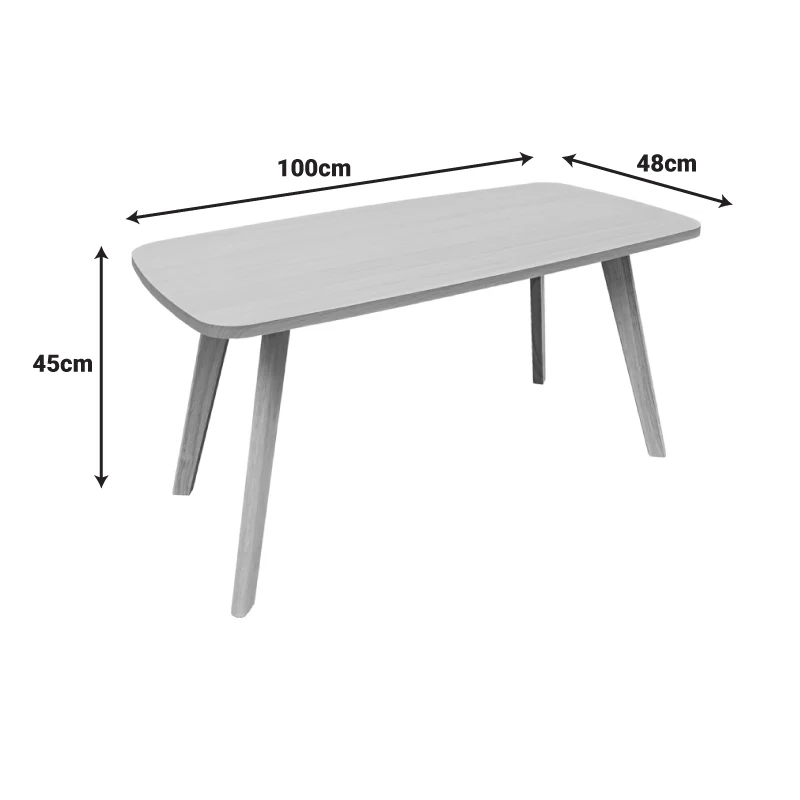 Холна маса KOMELA от mdf в естествен цвят 100x48x45см