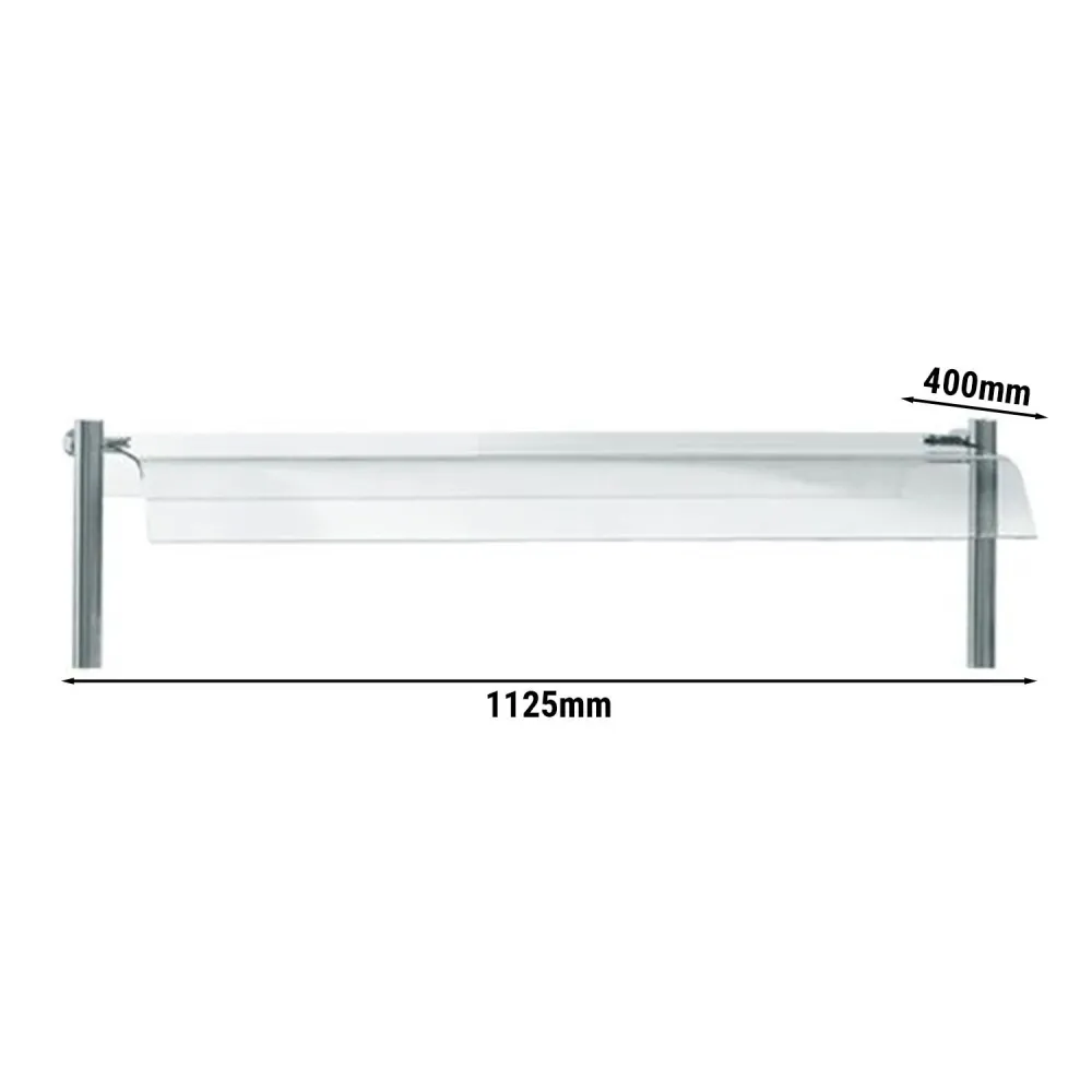 Капак за стъклени чаши - KOPENHAGEN - 1125x400mm - Дебелина: 3mm - за BVI800-3 & BVI800