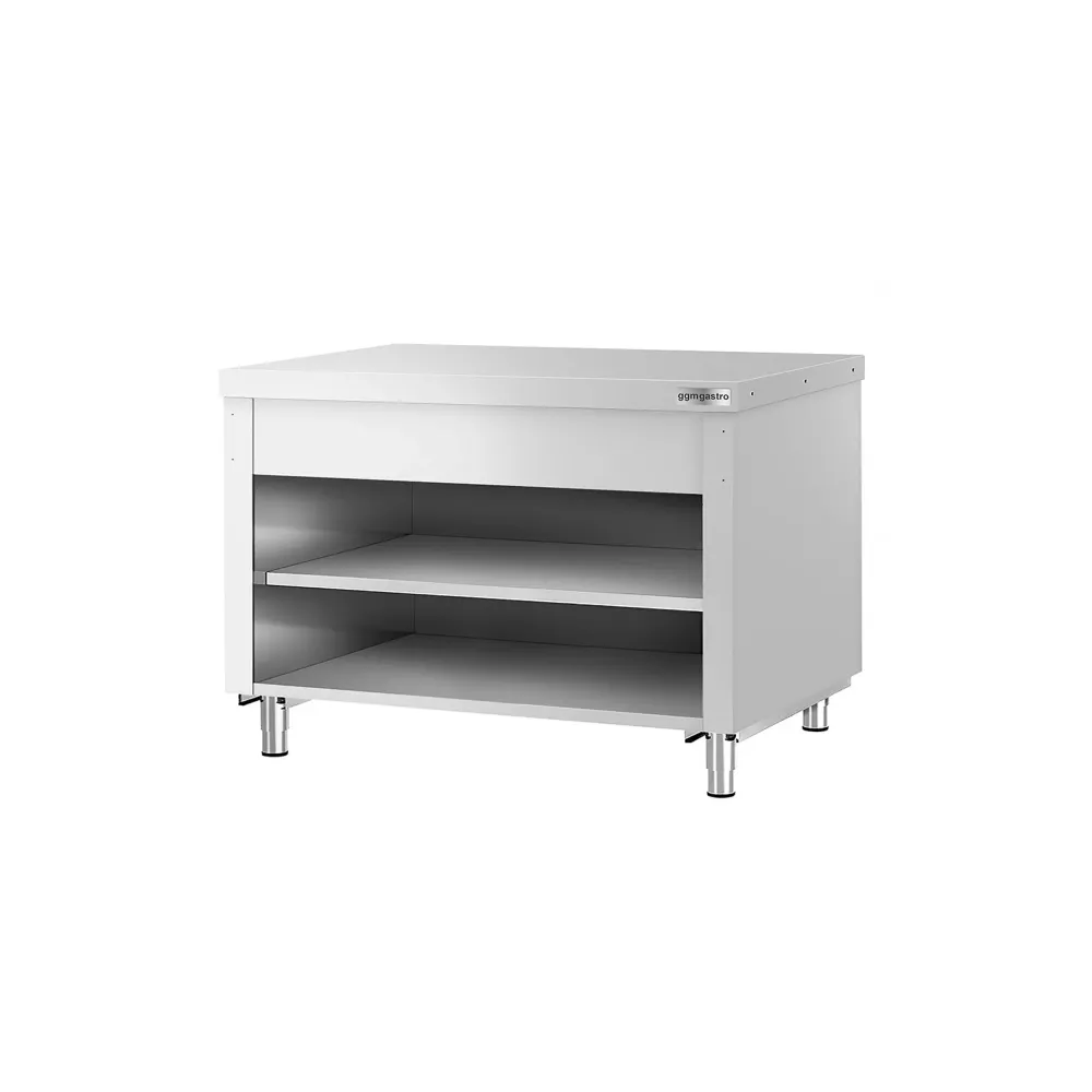 Професионален Работен шкаф от неръждаема стомана KOPENHAGEN - 1240x700mm - с междинен рафт