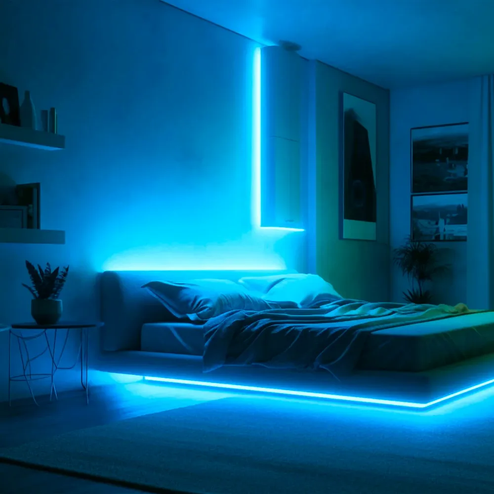 KSIX Смарт LED лента RGB + CCT, 5 метра, 1800lm, 2700K-6500K – Управление чрез Tuya Smart, Alexa и Google Home