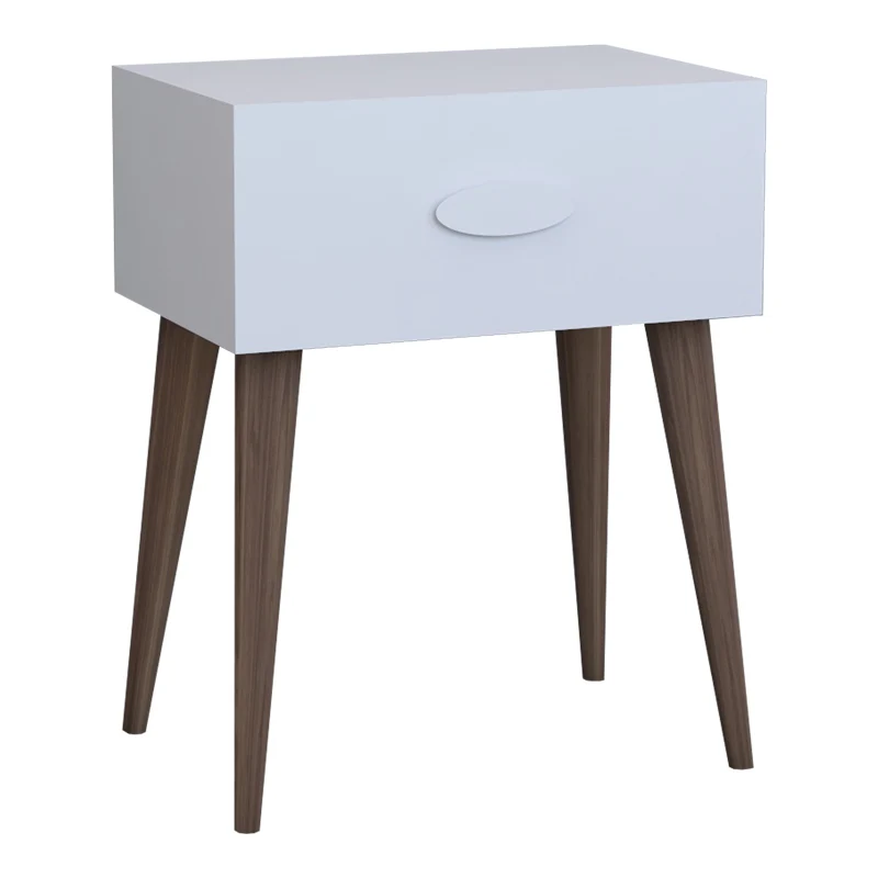 Нощно шкафче Laber бял меламин 45x30x57.5см