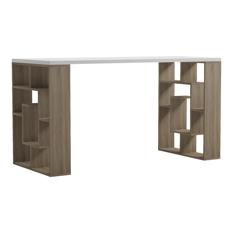 Бюро с рафт LABIRENT сонома-бял 140x60x75см