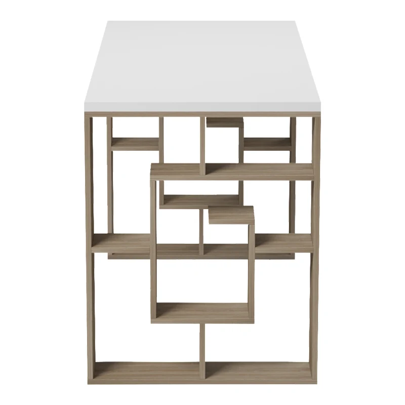 Бюро с рафт LABIRENT сонома-бял 140x60x75см