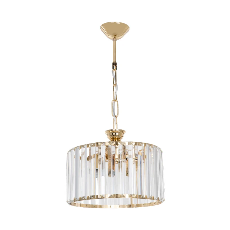 Lavina I E27 единична плафониера в златист абажур Φ27x21cm
