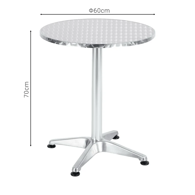 Маса Lazo хром алуминий D60x70см