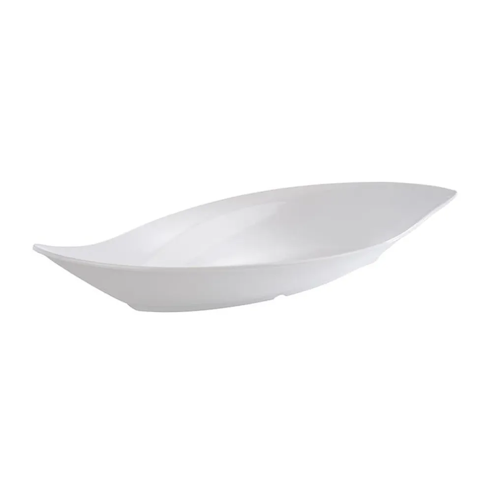 (6 бр.) Купа - LEAF - Меламин - 1L - правоъгълна - 420x195mm - Дълбочина: 65mm - Бяло