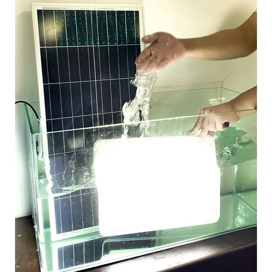 LED прожектор със соларен панел 100W | EcoLumen