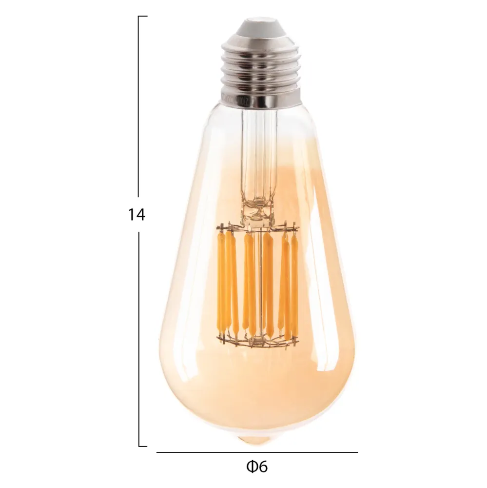 Led крушка златист цвят 12W E27 2700K